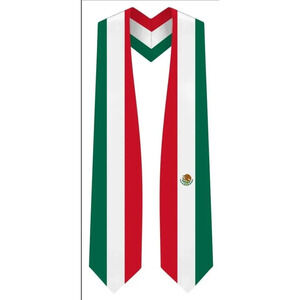 MEXICO FLAG Graduation / SENIOR PICTURES Stole Graduation Sash Stole​